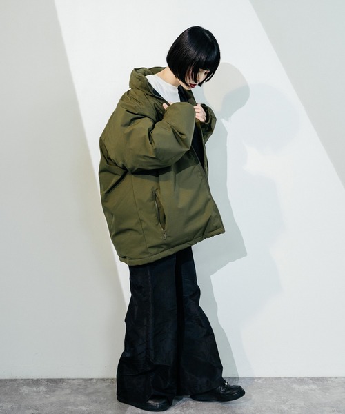 Ressaca（レサーカ）の「オーバーサイズ ハッピースーツ 防風ストレッチ レベル7中綿ビッグミリタリージャケット（ダウンジャケット/コート・メンズ・グレー系/カーキ/ブラック・L/M）」の6枚目の写真