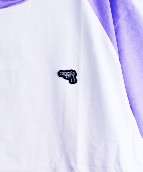 R.R.G.S（アールアールジーエス）の「RAGLAN L/S T-SHIRTS（Tシャツ/カットソー・メンズ・ホワイト×ブルー/ホワイト×ブラック・MEDIUM/LARGE/X-LARGE）」の5枚目の写真