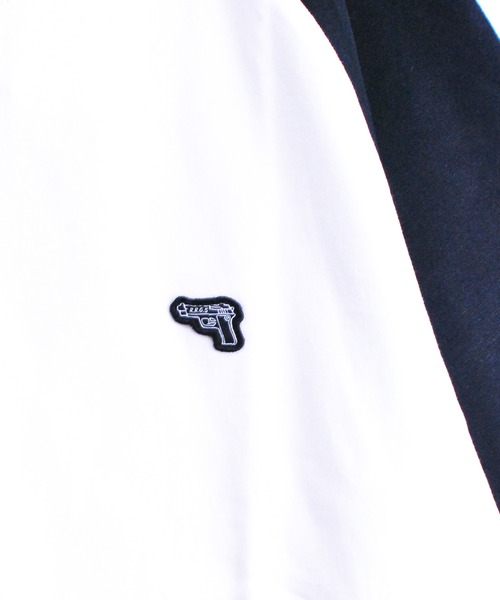 R.R.G.S（アールアールジーエス）の「RAGLAN L/S T-SHIRTS（Tシャツ/カットソー・メンズ・ホワイト×ブルー/ホワイト×ブラック・MEDIUM/LARGE/X-LARGE）」の11枚目の写真