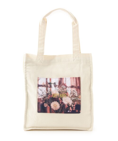Ober Tashe（オーバータッシェ）の「転写刺繍トート（トートバッグ・レディース・ホワイト/オレンジ/ブルー/ブラウン系・FREE）」の2枚目の写真