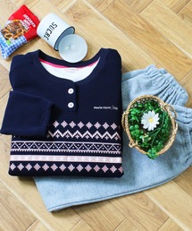 marie claire（マリ・クレール）の「【marie claire bis】ノルディック柄 シャギールームウェアセット（ルームウェア/パジャマ・レディース）」