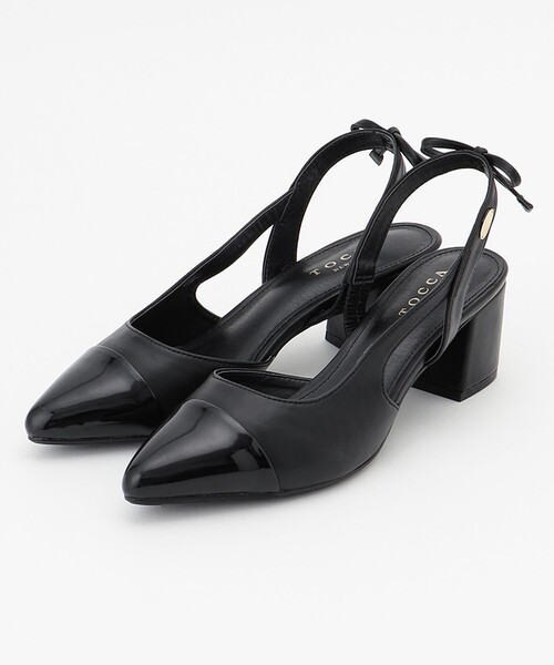 TOCCA(トッカ)の「COLOR BLOCK SLINGBACK SANDALS サンダル(サンダル・レディース・ブラック系/ベージュ系・38/36/37/35)」の12枚目の写真