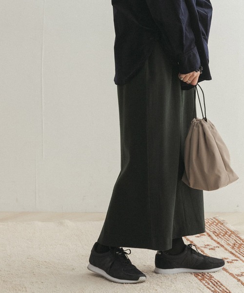 FORK&SPOON（フォークアンドスプーン）の「FORK&SPOON　フラノストレートスカート（スカート・レディース・グリーン/ベージュ系その他・1/2）」の4枚目の写真