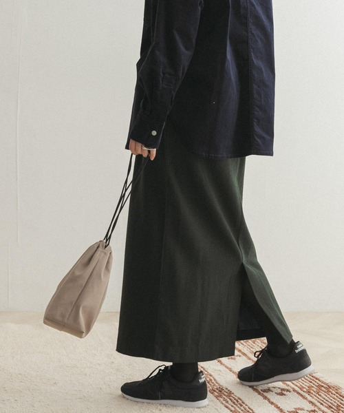 FORK&SPOON（フォークアンドスプーン）の「FORK&SPOON　フラノストレートスカート（スカート・レディース・グリーン/ベージュ系その他・1/2）」の13枚目の写真