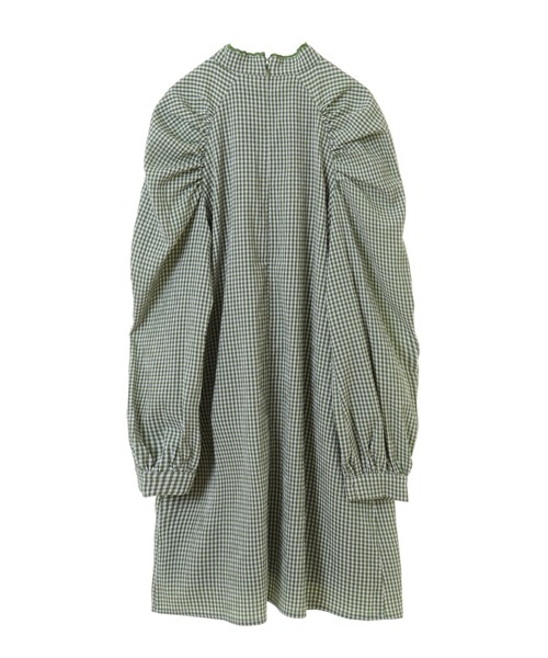 Candy Stripper（キャンディストリッパー）の「GINGHAM CHINA ワンピース（ワンピース・レディース・ブラック/レッド/グリーン・2）」の14枚目の写真