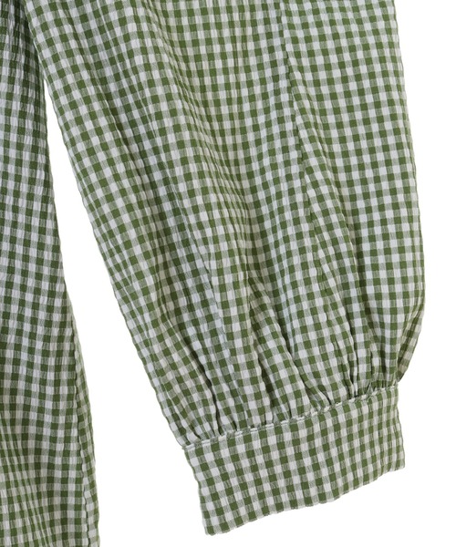 Candy Stripper（キャンディストリッパー）の「GINGHAM CHINA ワンピース（ワンピース・レディース・ブラック/レッド/グリーン・2）」の17枚目の写真