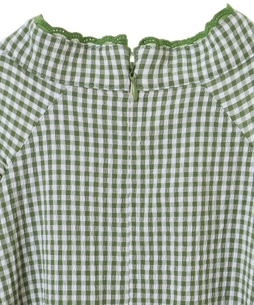 Candy Stripper（キャンディストリッパー）の「GINGHAM CHINA ワンピース（ワンピース・レディース・ブラック/レッド/グリーン・2）」の19枚目の写真