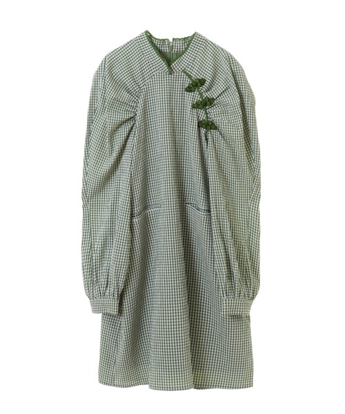 Candy Stripper（キャンディストリッパー）の「GINGHAM CHINA ワンピース（ワンピース・レディース・ブラック/レッド/グリーン・2）」の13枚目の写真