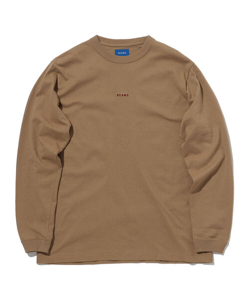 BEAMS(ビームス)の「BEAMS / ミニロゴ ロングスリーブ Tシャツ(Tシャツ/カットソー・メンズ・ホワイト/ブラック/ベージュ・SMALL/MEDIUM/LARGE/X-LARGE)」の22枚目の写真
