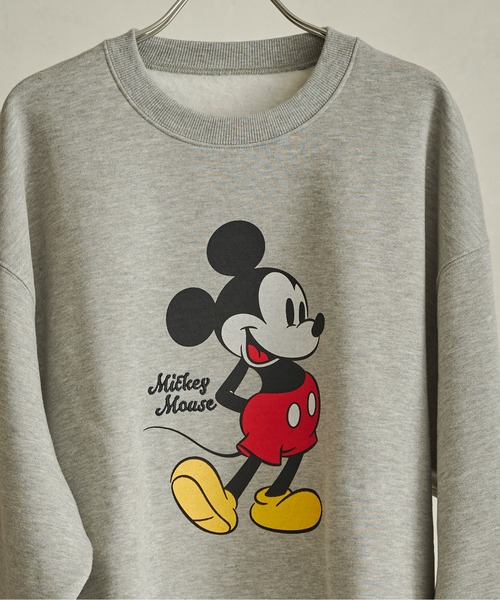 Disney(ディズニー)の「ディズニーコラボ裏起毛スウェット(スウェット・メンズ・ブラック/グレー/グリーン・MEDIUM/LARGE)」の11枚目の写真