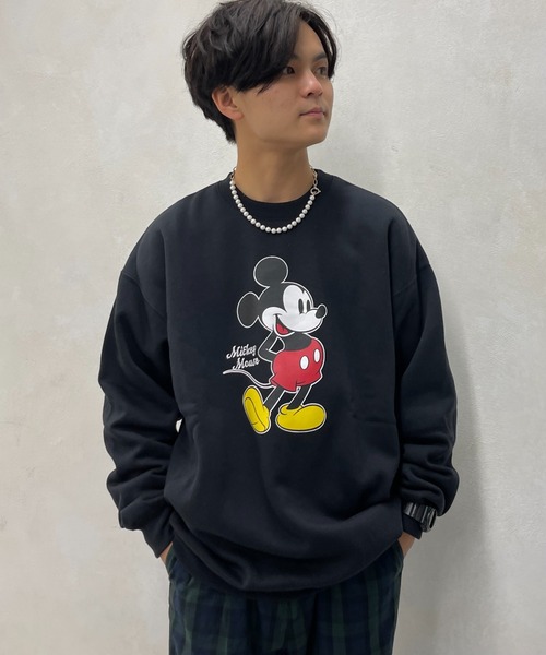 Disney(ディズニー)の「ディズニーコラボ裏起毛スウェット(スウェット・メンズ・ブラック/グレー/グリーン・MEDIUM/LARGE)」の18枚目の写真