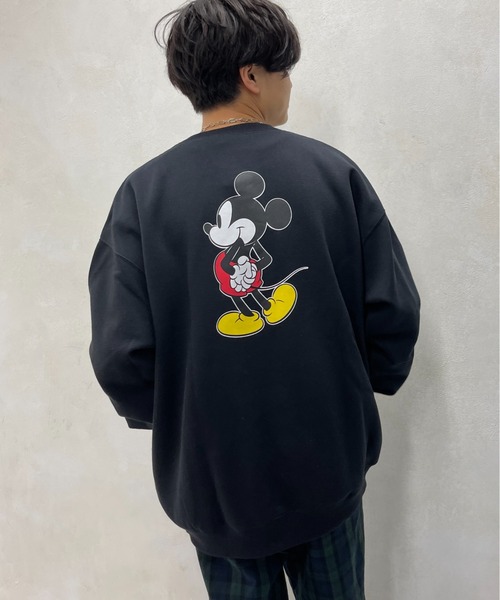 Disney(ディズニー)の「ディズニーコラボ裏起毛スウェット(スウェット・メンズ・ブラック/グレー/グリーン・MEDIUM/LARGE)」の6枚目の写真