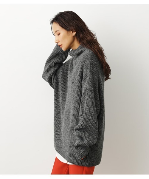 RODEO CROWNS WIDE BOWL（ロデオクラウンズワイドボウル）の「レイヤードハイネックニットトップス（ニット/セーター・レディース・ブラック/ベージュ/サックスブルー・FREE）」の8枚目の写真