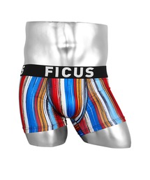 FICUS（フィークス）の「FICUS/フィークス ボクサーパンツ メンズ アンダーウェア 下着 ストライプ ツルツル カラフル（ボクサーパンツ）」