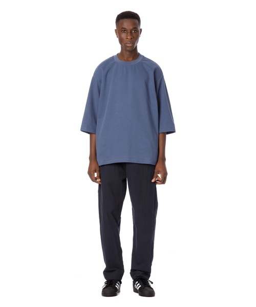 Sandinista（サンディニスタ）の「Double Knit H-S Tee / ダブルニット５分袖丈Tシャツ（Tシャツ/カットソー・メンズ・チャコールグレー/ブラック/ネイビー/ネイビー系・SMALL/MEDIUM/LARGE）」の11枚目の写真