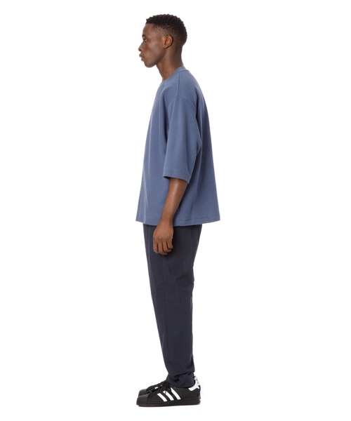 Sandinista（サンディニスタ）の「Double Knit H-S Tee / ダブルニット５分袖丈Tシャツ（Tシャツ/カットソー・メンズ・チャコールグレー/ブラック/ネイビー/ネイビー系・SMALL/MEDIUM/LARGE）」の12枚目の写真