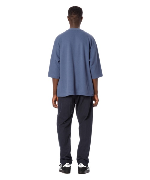 Sandinista（サンディニスタ）の「Double Knit H-S Tee / ダブルニット５分袖丈Tシャツ（Tシャツ/カットソー・メンズ・チャコールグレー/ブラック/ネイビー/ネイビー系・SMALL/MEDIUM/LARGE）」の13枚目の写真