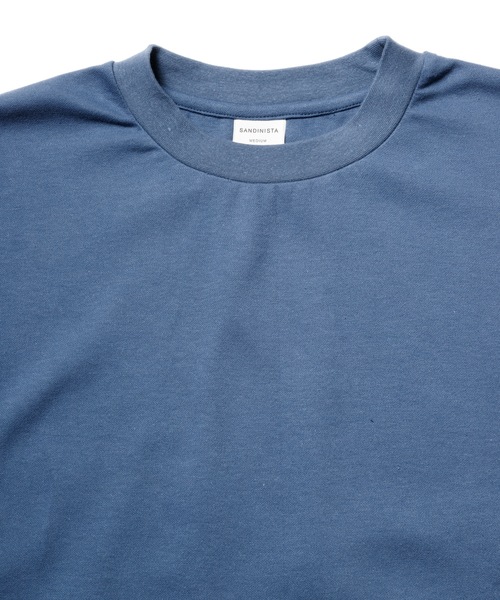 Sandinista（サンディニスタ）の「Double Knit H-S Tee / ダブルニット５分袖丈Tシャツ（Tシャツ/カットソー・メンズ・チャコールグレー/ブラック/ネイビー/ネイビー系・SMALL/MEDIUM/LARGE）」の22枚目の写真