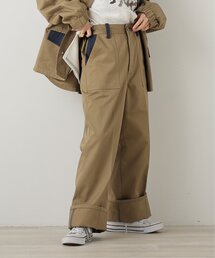 DOUBLE NAME | UNIVERSAL OVERALL異素材ワイドパンツ(その他パンツ)