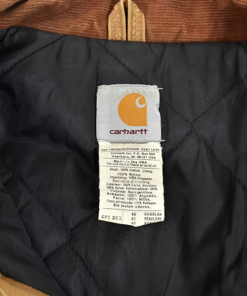 Carhartt（カーハート）の「【ヴィンテージ古着】Carhartt/カーハート トラディショナルコート USA製（ブルゾン・メンズ・ベージュ・LARGE）」の4枚目の写真