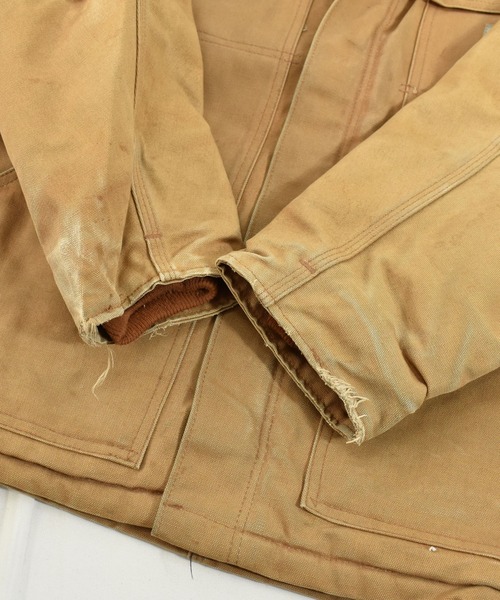 Carhartt（カーハート）の「【ヴィンテージ古着】Carhartt/カーハート トラディショナルコート USA製（ブルゾン・メンズ・ベージュ・LARGE）」の5枚目の写真