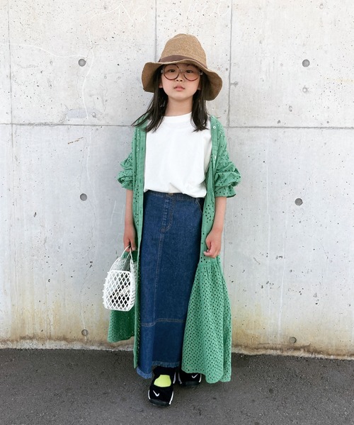 CIAOPANIC TYPY（チャオパニックティピー）の「【KIDS】indiaカットワークレースワンピース（ワンピース・キッズ・チャコールグレー/グリーン/グレー系その他・SMALL/MEDIUM/LARGE/X-LARGE/XX-LARGE）」の3枚目の写真