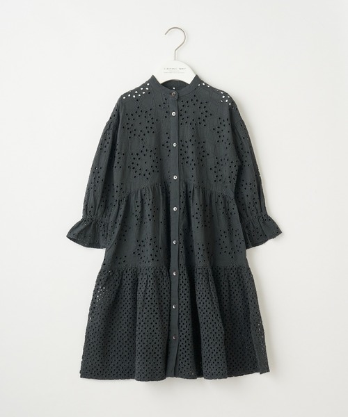 CIAOPANIC TYPY（チャオパニックティピー）の「【KIDS】indiaカットワークレースワンピース（ワンピース・キッズ・チャコールグレー/グリーン/グレー系その他・SMALL/MEDIUM/LARGE/X-LARGE/XX-LARGE）」の8枚目の写真