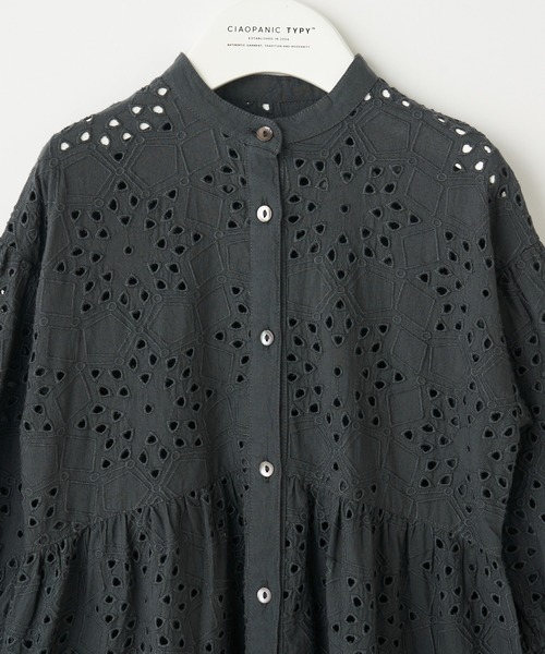 CIAOPANIC TYPY（チャオパニックティピー）の「【KIDS】indiaカットワークレースワンピース（ワンピース・キッズ・チャコールグレー/グリーン/グレー系その他・SMALL/MEDIUM/LARGE/X-LARGE/XX-LARGE）」の5枚目の写真