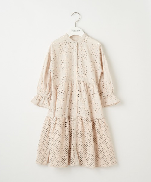 CIAOPANIC TYPY（チャオパニックティピー）の「【KIDS】indiaカットワークレースワンピース（ワンピース・キッズ・チャコールグレー/グリーン/グレー系その他・SMALL/MEDIUM/LARGE/X-LARGE/XX-LARGE）」の9枚目の写真