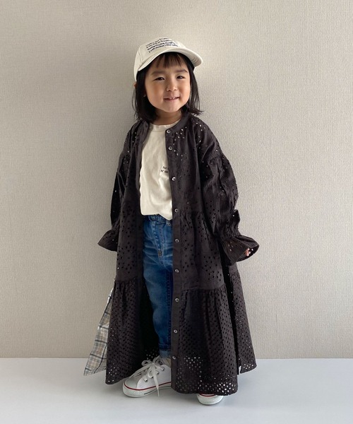 CIAOPANIC TYPY（チャオパニックティピー）の「【KIDS】indiaカットワークレースワンピース（ワンピース・キッズ・チャコールグレー/グリーン/グレー系その他・SMALL/MEDIUM/LARGE/X-LARGE/XX-LARGE）」の18枚目の写真