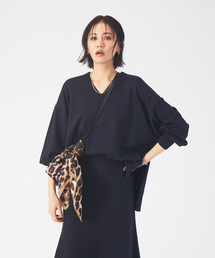 Rouge vif | 【セットアップ対応】Vネックゆったりニットプルオーバー(ニット/セーター)