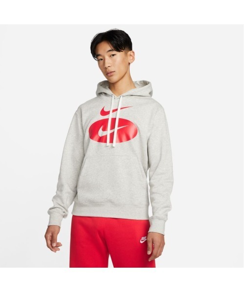 NIKE(ナイキ)の「NIKE/ナイキ NSW SL BB プルオーバー L/S フーディ(パーカー・メンズ・ホワイト/グレー/ブラック・L/XL/S/M)」の6枚目の写真