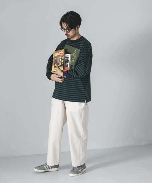 URBAN RESEARCH（アーバンリサーチ）の「ナローボーダーロングスリーブTシャツ（Tシャツ/カットソー・メンズ・ブラック系その他/グリーン系その他/レッド系その他・SMALL/MEDIUM/LARGE）」の10枚目の写真