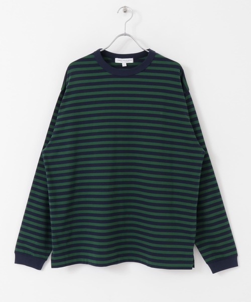 URBAN RESEARCH（アーバンリサーチ）の「ナローボーダーロングスリーブTシャツ（Tシャツ/カットソー・メンズ・ブラック系その他/グリーン系その他/レッド系その他・SMALL/MEDIUM/LARGE）」の7枚目の写真