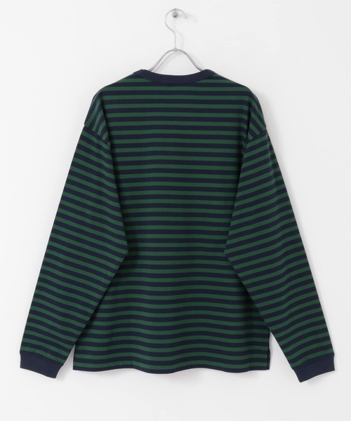 URBAN RESEARCH（アーバンリサーチ）の「ナローボーダーロングスリーブTシャツ（Tシャツ/カットソー・メンズ・ブラック系その他/グリーン系その他/レッド系その他・SMALL/MEDIUM/LARGE）」の9枚目の写真