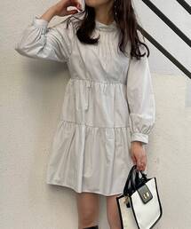 MAJESTIC LEGON | ハイネックミニワンピ(ワンピース)