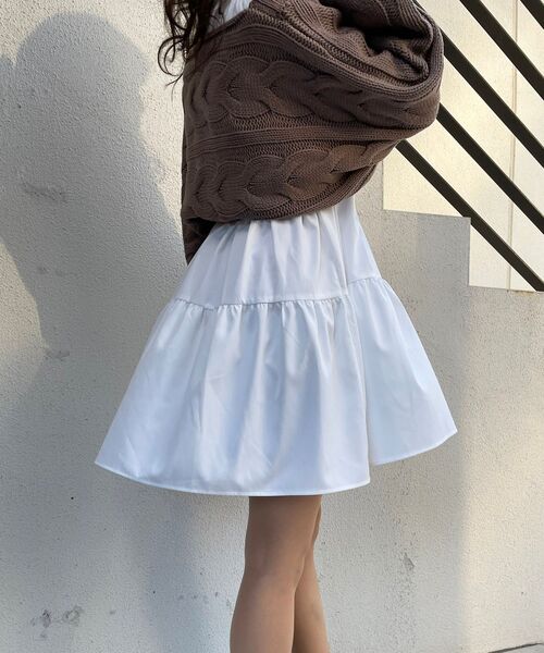 MAJESTIC LEGON（マジェスティックレゴン）の「ハイネックミニワンピ（ワンピース・レディース・オフホワイト/グレー系その他/ブルー系その他2・MEDIUM）」の10枚目の写真