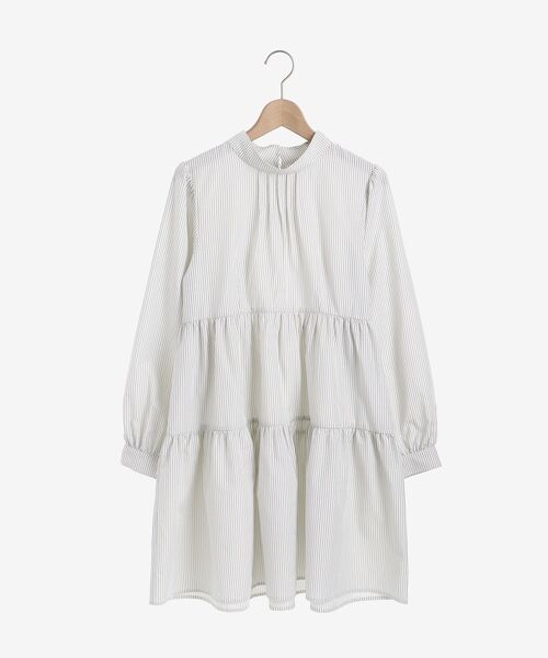 MAJESTIC LEGON（マジェスティックレゴン）の「ハイネックミニワンピ（ワンピース・レディース・オフホワイト/グレー系その他/ブルー系その他2・MEDIUM）」の21枚目の写真