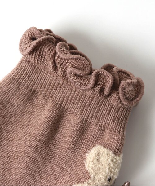apres les cours(アプレレクール)の「tiny bear フリルソックス(ソックス/靴下・キッズ・アイボリー/ピンク・18/24/15 /21/12)」の8枚目の写真