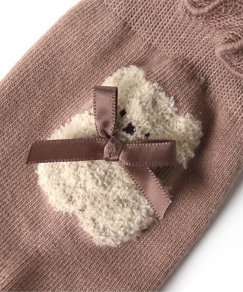 apres les cours(アプレレクール)の「tiny bear フリルソックス(ソックス/靴下・キッズ・アイボリー/ピンク・18/24/15 /21/12)」の9枚目の写真
