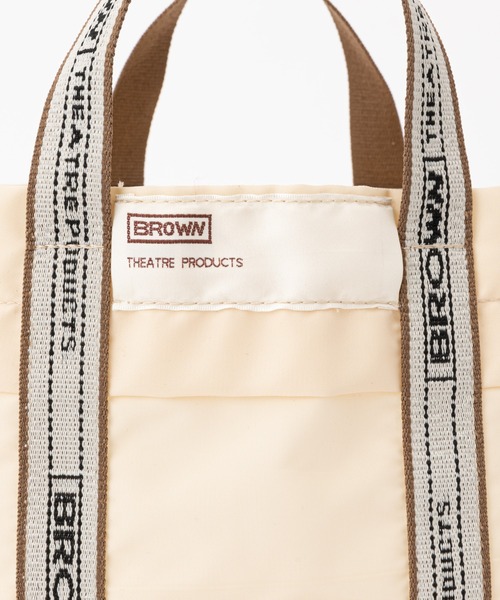 DISCOAT（ディスコート）の「【BROWN THEATRE PRODUCTS】別注トートバッグ（トートバッグ・レディース・ブラック/アイボリー・FREE）」の8枚目の写真
