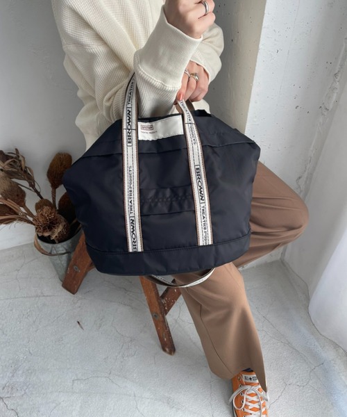 DISCOAT（ディスコート）の「【BROWN THEATRE PRODUCTS】別注トートバッグ（トートバッグ・レディース・ブラック/アイボリー・FREE）」の12枚目の写真