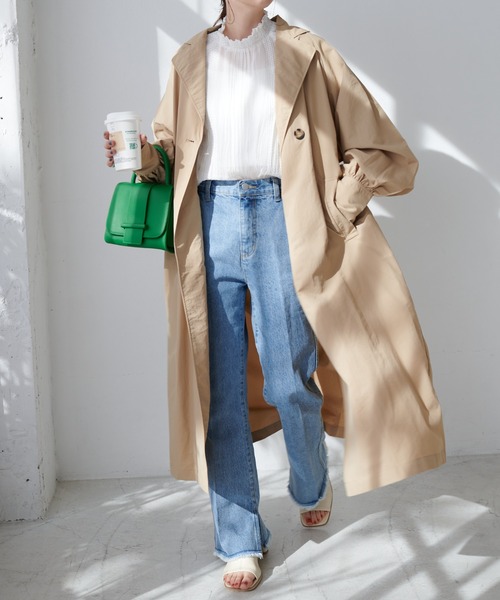 DISCOAT（ディスコート）の「ボリュームスリーブ後タックトレンチ