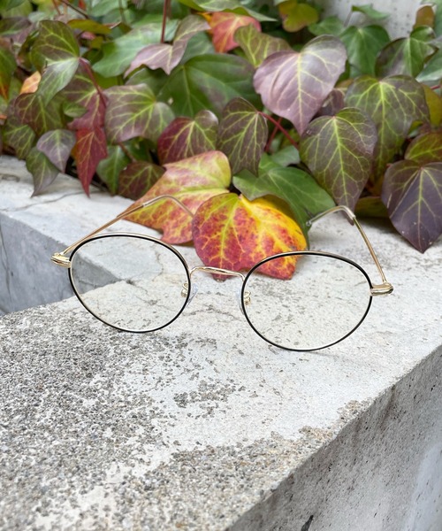 DouDou（ドゥドゥ）の「細フレームメガネ（メガネ・レディース・ブラック/ゴールド・FREE）」の2枚目の写真