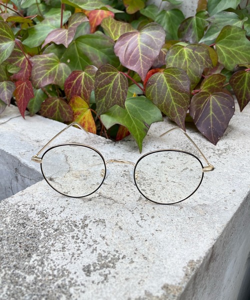 DouDou（ドゥドゥ）の「細フレームメガネ（メガネ・レディース・ブラック/ゴールド・FREE）」の3枚目の写真