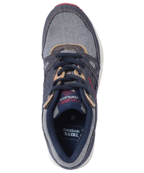 Reebok（リーボック）の「【non-no5月号掲載】X-girl×REEBOK VENTILATOR（スニーカー・レディース・インディゴブルー・25cm/24.5cm/23cm/27cm/23.5cm/26.5cm/24cm/28cm/27.5cm）」の14枚目の写真