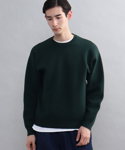 THE SHOP TK （ザ ショップ ティーケー ）の「◆スウェットライクニットプルオーバー（ニット/セーター・メンズ・ベージュ/ネイビー/グレー/レッド系1/ダークグリーン・04/03/02）」の17枚目の写真