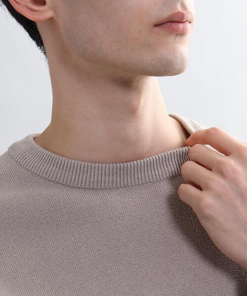 THE SHOP TK （ザ ショップ ティーケー ）の「◆スウェットライクニットプルオーバー（ニット/セーター・メンズ・ベージュ/ネイビー/グレー/レッド系1/ダークグリーン・04/03/02）」の13枚目の写真