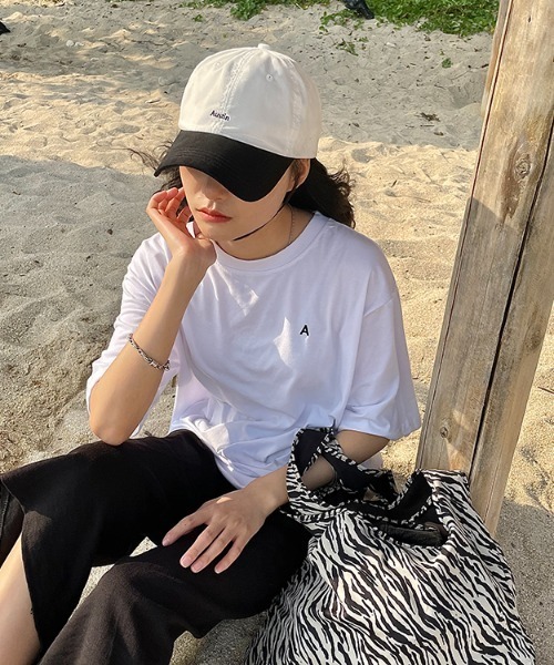MANGROVE(マングローブ)の「ロゴツートーンキャップ(キャップ・レディース・ホワイト/ブラック/ベージュ/ネイビー/レッド/ピンク/ブルー・FREE)」の8枚目の写真