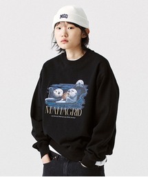 【mahagrid】SEA OTTER FAMILY SWEATSHIRT / マハグリッド シー オッター ファミリー グラフィック スウェットシャツ